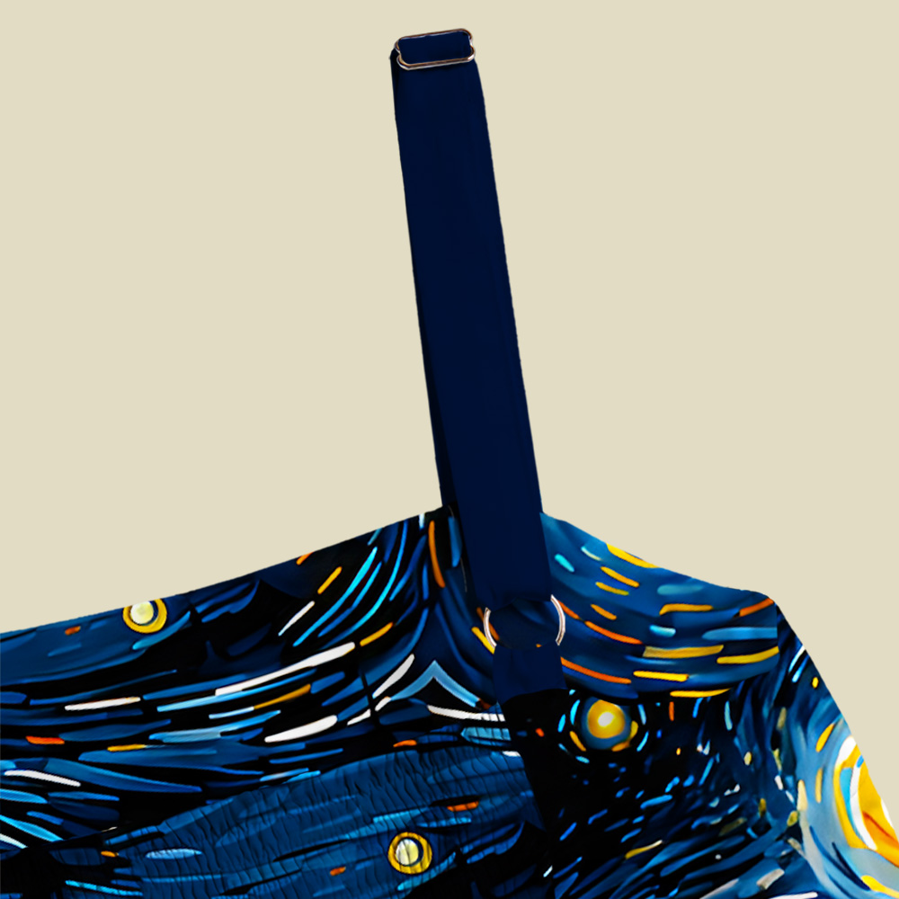 Starry Night Phone Booth Playful Maxi Dress