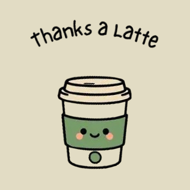 Thanks A Latte Coffee Cup Pun Playful T-Shirt