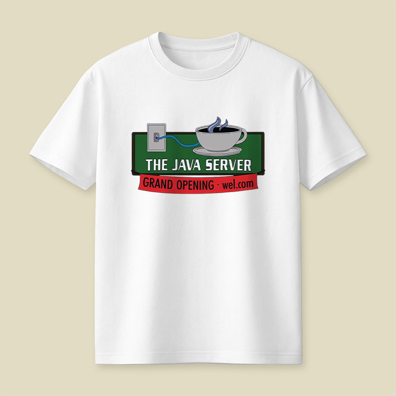 The Java Server Try-ceratops Playful T-Shirt