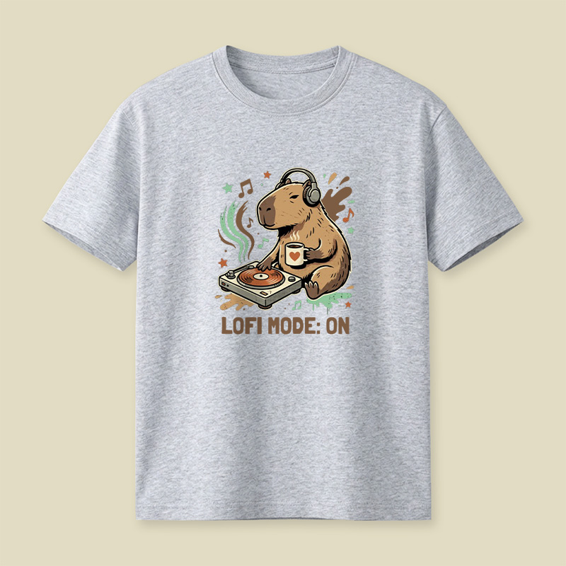 Lofi Mode On Capybara Playful T-Shirt