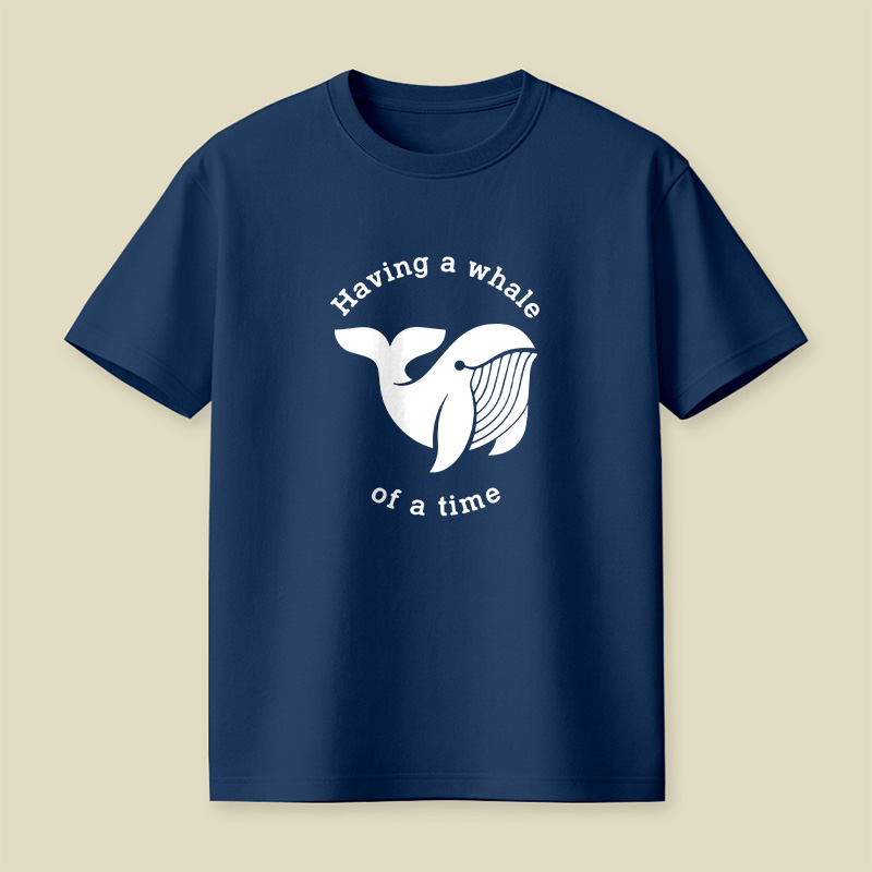 Having A Whale Of A Time Pun Playful T-Shirt