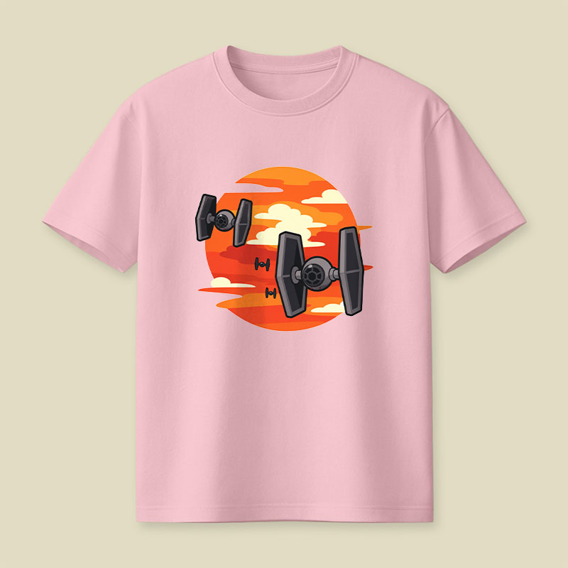 Ride Of The Tie Fighters Playful T-Shirt