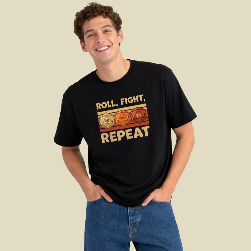 Roll Fight Playful T-Shirt