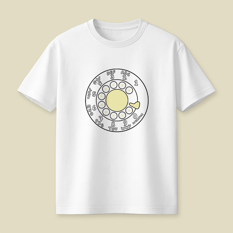 Rotary Phone Dial Nostalgia Playful T-Shirt