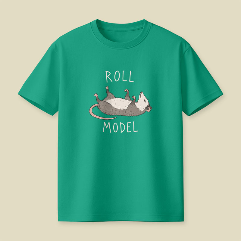 Roll Model Funny Pun Playful T-Shirt