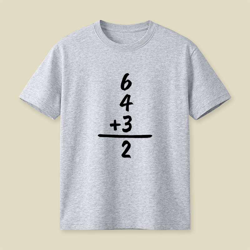 6 4 3 2 Funny Baseball Math Playful T-Shirt