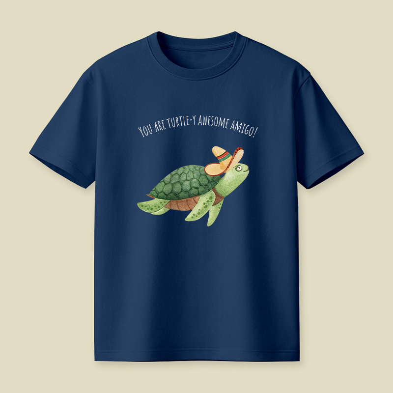 Turtley Awesome Amigo Animal Pun Playful T-Shirt