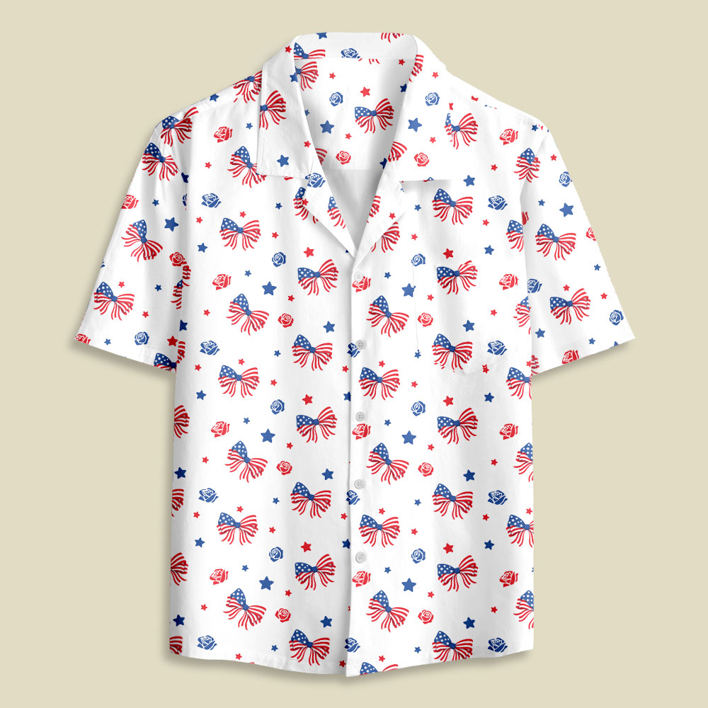 American Bow Button Up Pocket Shirt