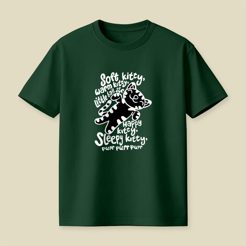 Soft Kitty Warm Kitty Little Ball Of Fur Playful T-Shirt