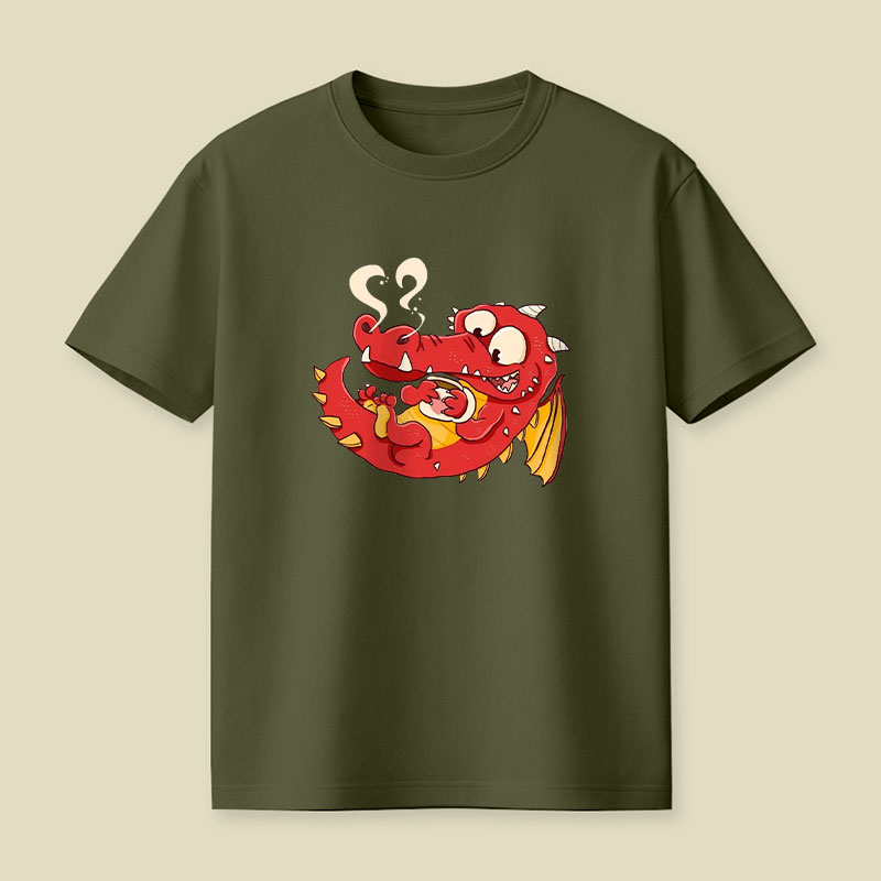 Kaffee Drache Playful T-Shirt