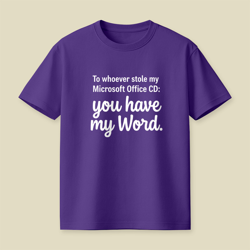 Office CD Pun Nostalgia Playful T-Shirt