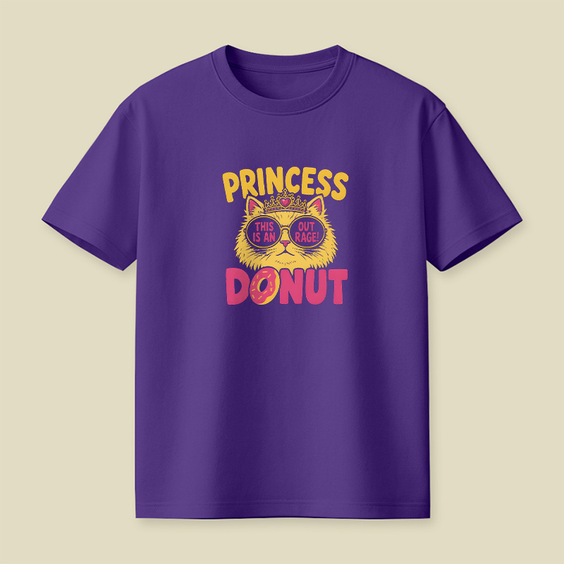 Princess Donut Cat Outrage Playful T-Shirt