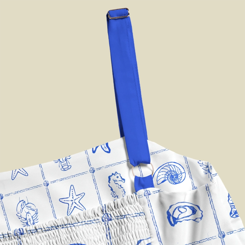 Seashell Blueprint Playful Maxi Dress