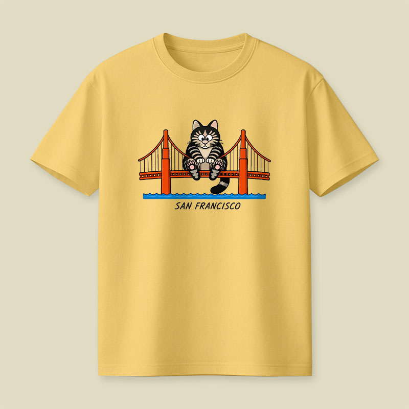 San Francisco Cat Playful T-Shirt