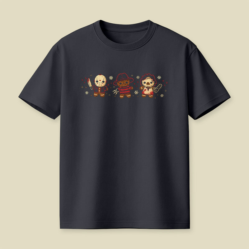Cute Gingerbread Killers Playful T-Shirt