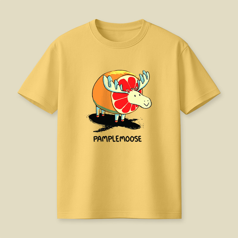 Pamplemoose Grapefruit Moose Pun Playful T-Shirt