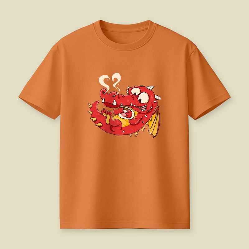 Kaffee Drache Playful T-Shirt
