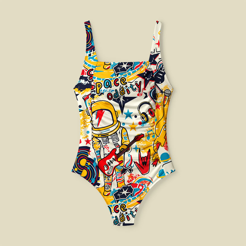 Space Oddity Tummy Control One Piece Swimsuit