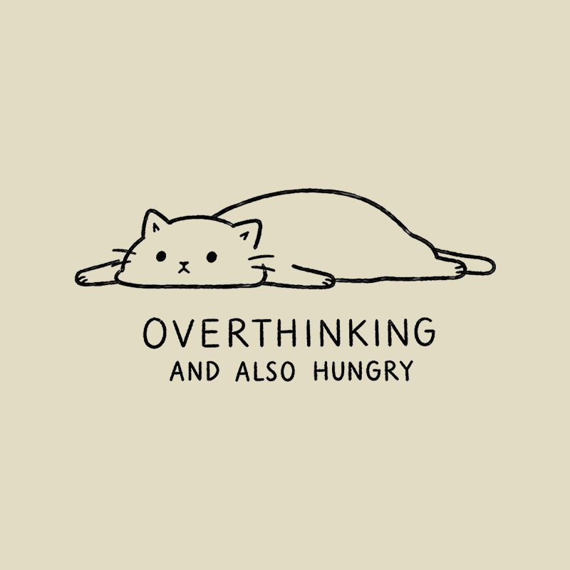 Overthinking And Also Hungry Playful T-Shirt