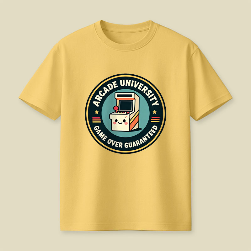 Arcade University Retro Playful T-Shirt