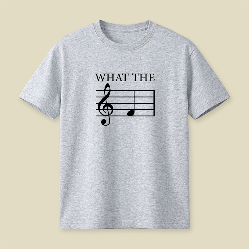 What The F Note Music Playful T-Shirt