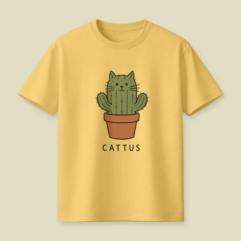 Cattus Cactus Cat Playful T-Shirt