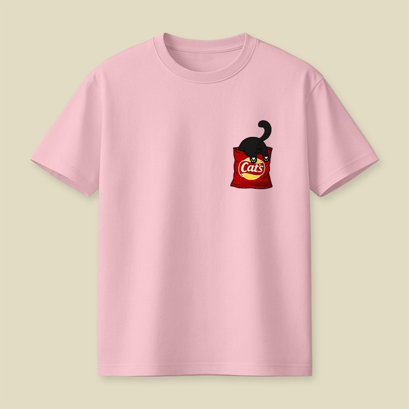 Cat Snack Bag Chaos Playful T-Shirt