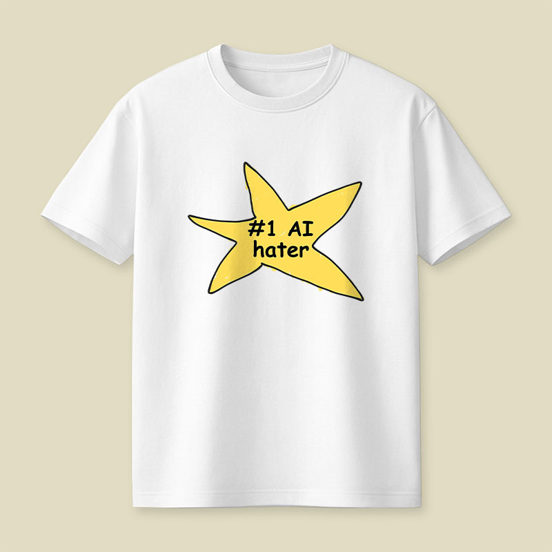 #1 AI Hater Playful T-Shirt