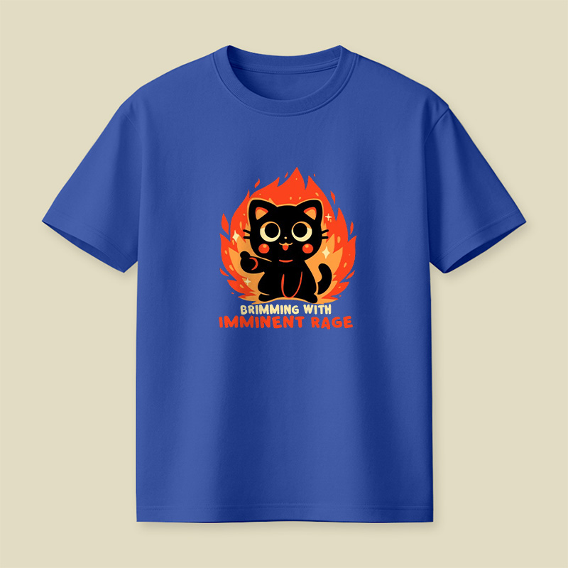 Brimming With Imminent Rage Cat Playful T-Shirt