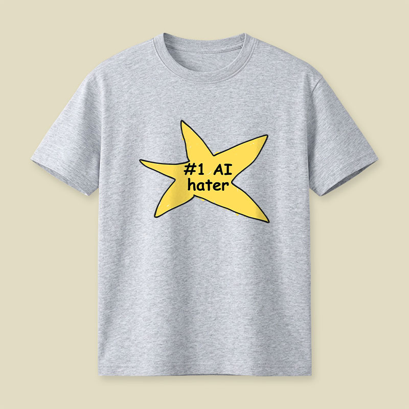 #1 AI Hater Playful T-Shirt
