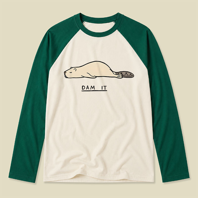 Beaver Dam It Raglan Long-Sleeve Tee