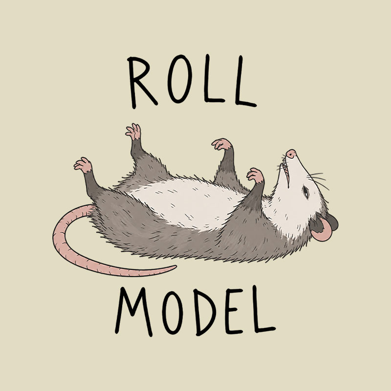 Roll Model Funny Pun Playful T-Shirt