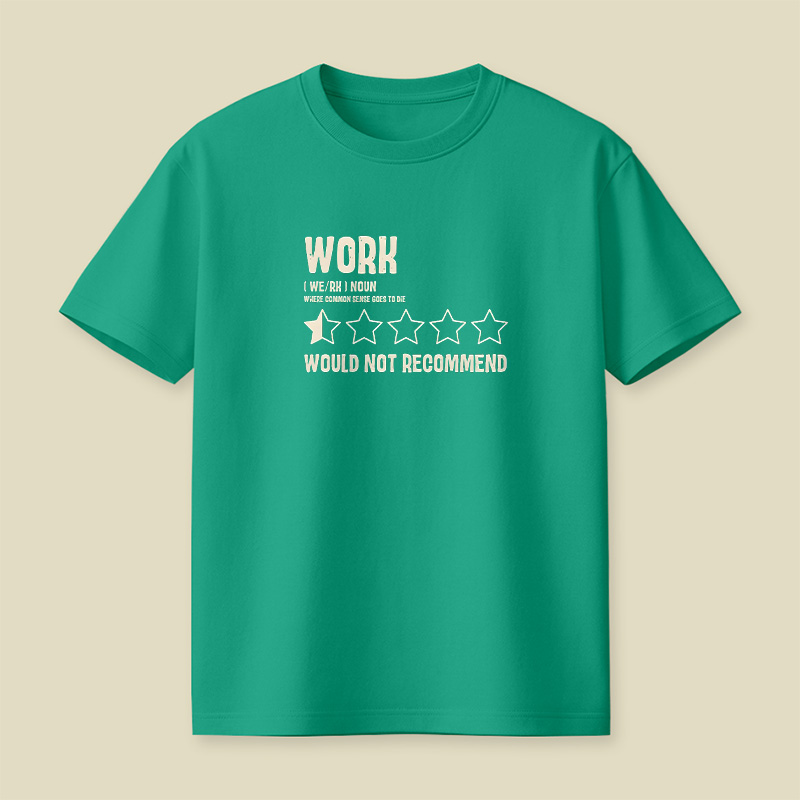 Work One Star Review Playful T-Shirt