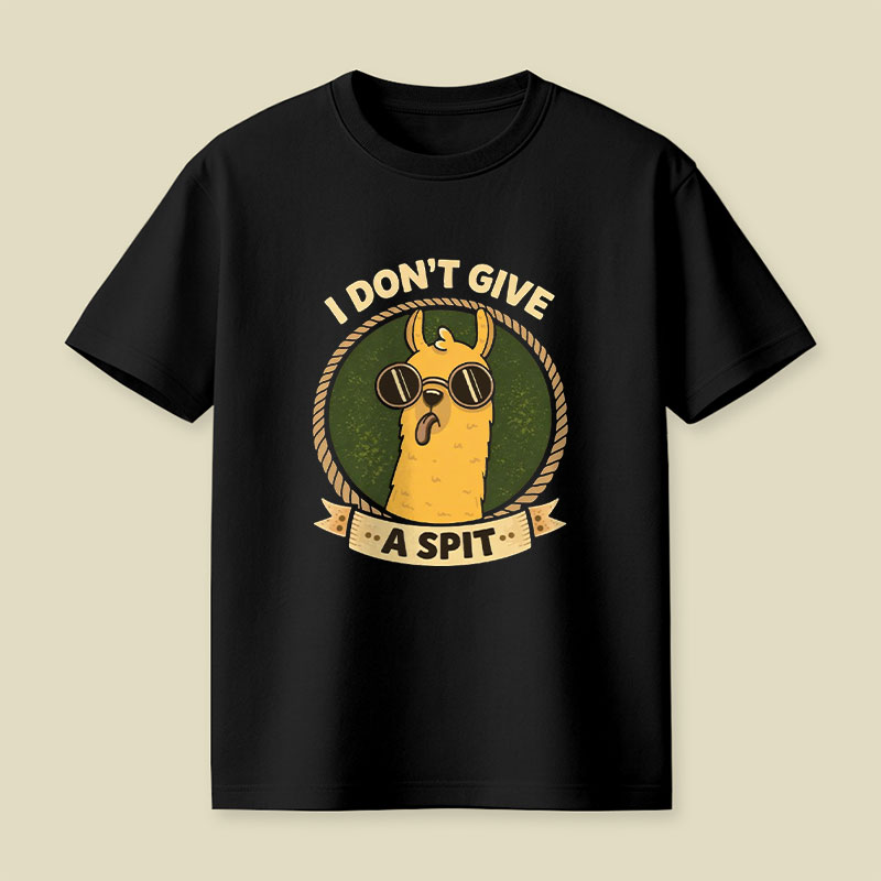 I Don't Give a Spit Playful T-Shirt