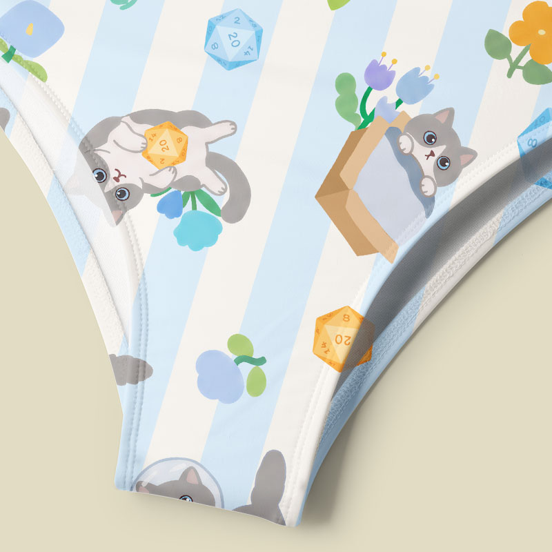 DND Cat Tummy Control One Piece Swimsuit