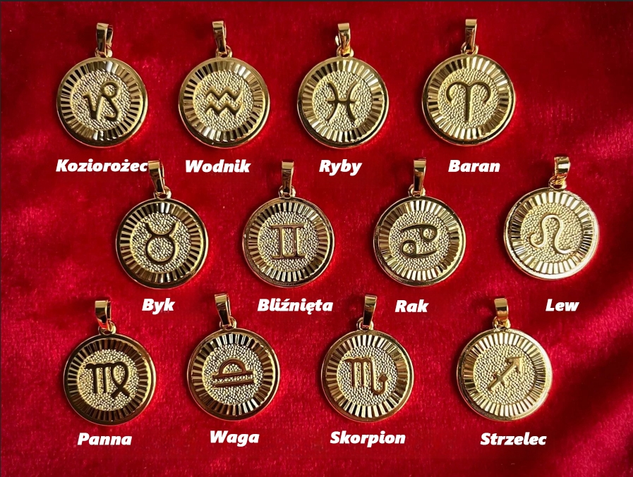 🌟🌈Zamów w przedsprzedaży dwanaście ekskluzywnych złotych i srebrnych naszyjników z zodiakiem✨🎁 (unisex)