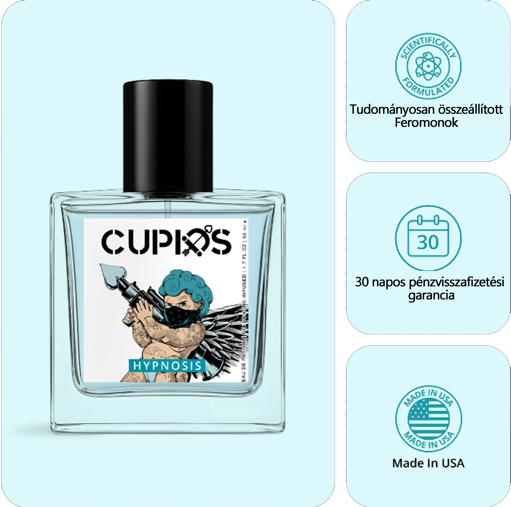 Fordítsd el a tekinteteket és égesd fel a vágyát két fújásnyi feromonos kölnivel