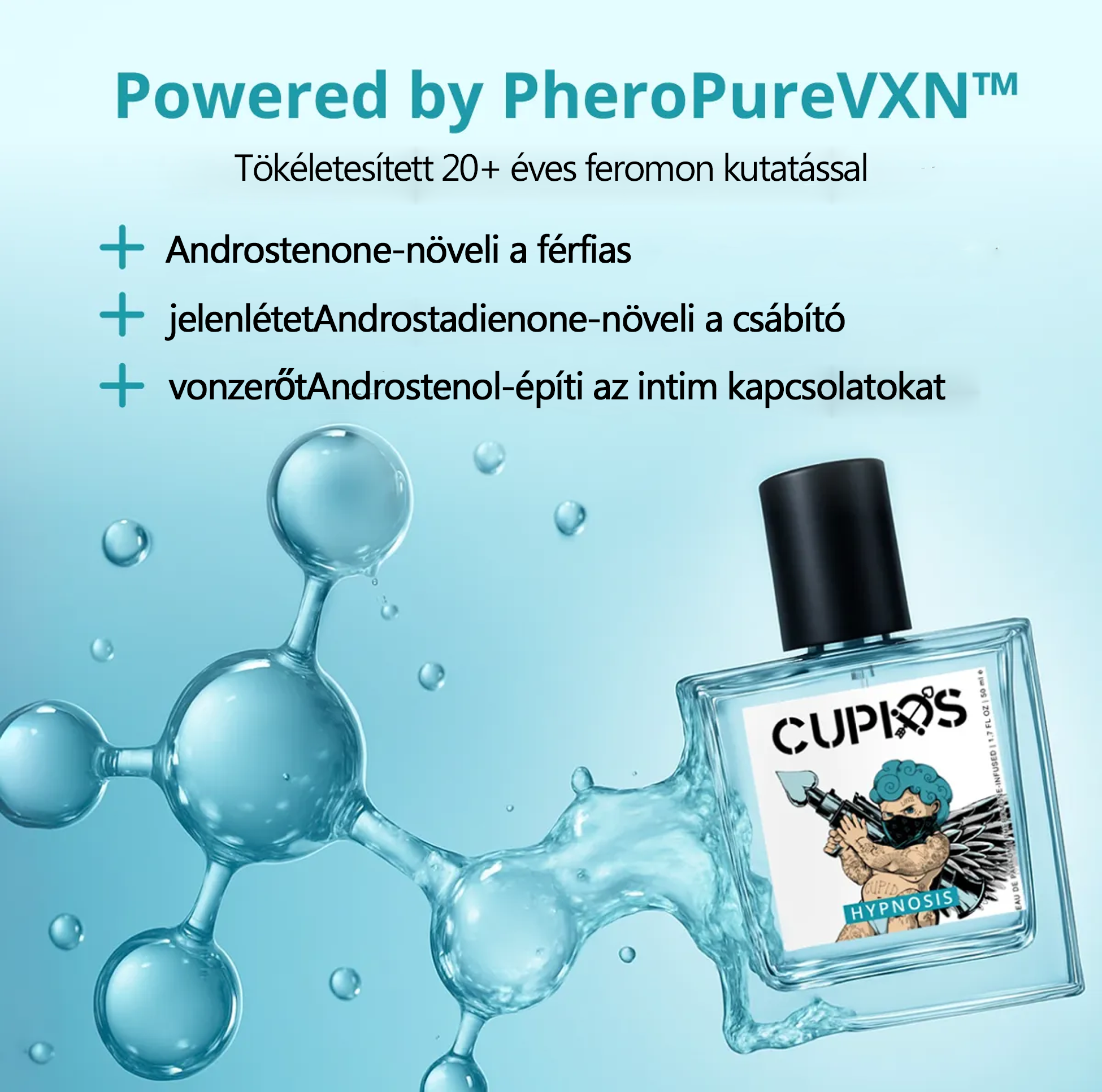 Fordítsd el a tekinteteket és égesd fel a vágyát két fújásnyi feromonos kölnivel