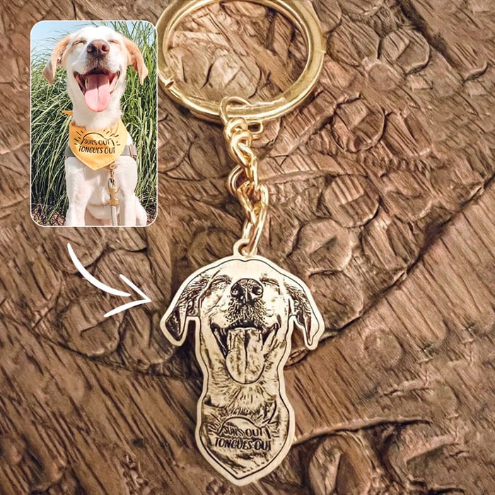 🐶 50% zniżki 💑Spersonalizowany naszyjnik/breloczek ze zdjęciem zwierzaka