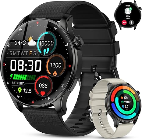 💫Smart Watch for Men Women Fitness⏱️: Waterproof Make Answer Call Digital Mens Watches Running Pedometer Step Tracker Smartwatch Android Phone iPhone Samsung Compatible Sleep SpO2 Heart Rate Monitor