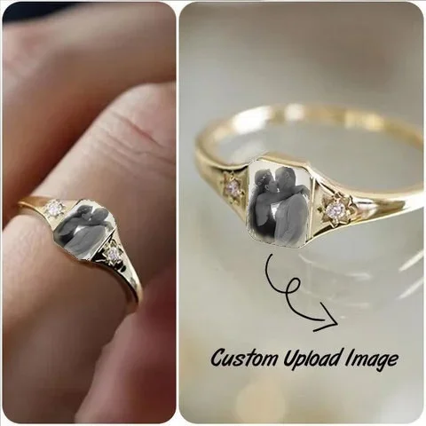 💏💞50% kedvezménnyel💝Személyes születésű fotógyűrű