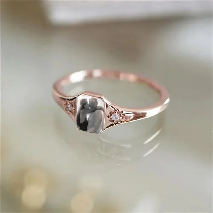 💏💞50% kedvezménnyel💝Személyes születésű fotógyűrű