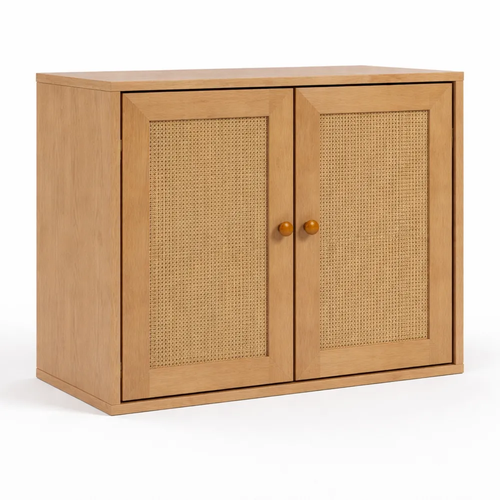 Armoire murale de salle de bain en bois 60 x 50 x 20 cm marron