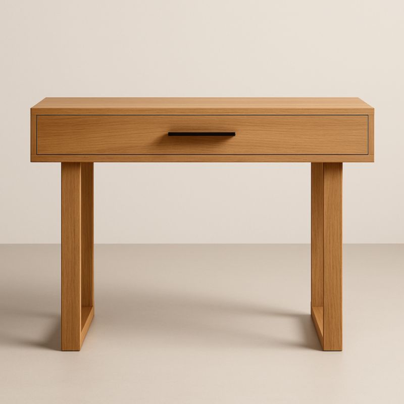 Table console en bois avec tiroir 100x50x75 cm
