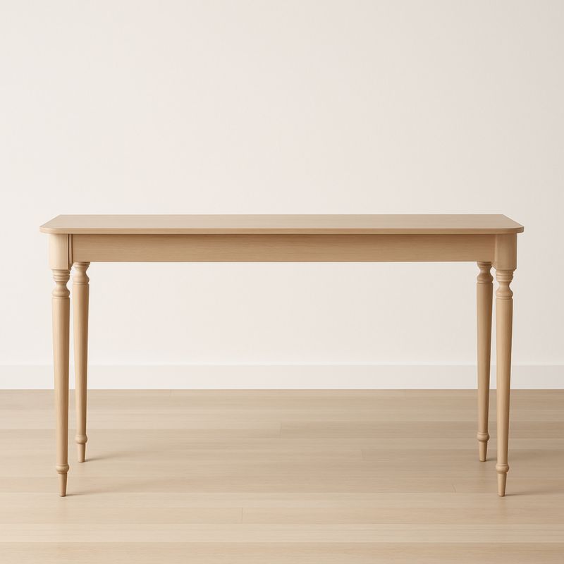Table Console Bois Massif 120x40x75 cm Naturel