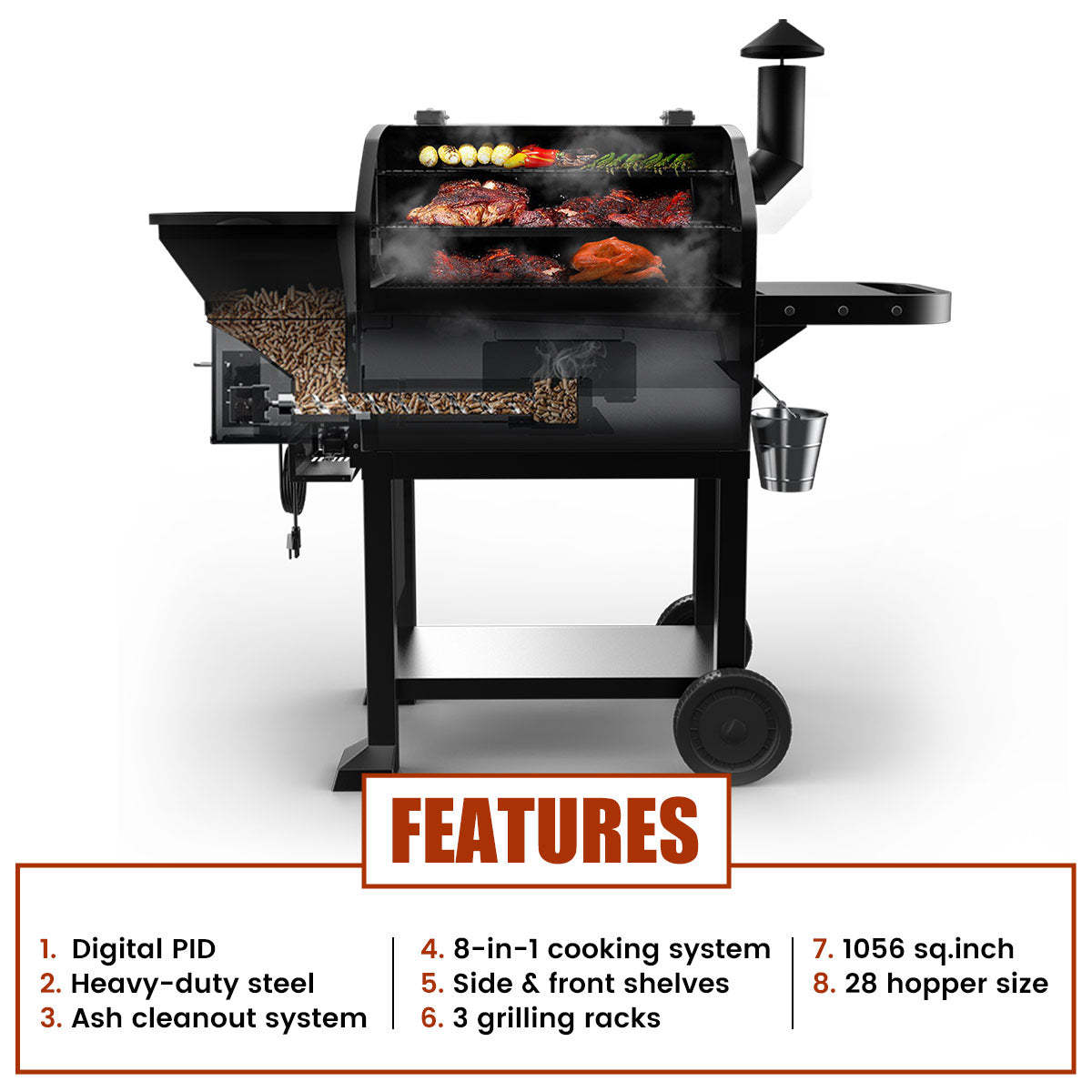 LARGE 10002B PELLET GRILL