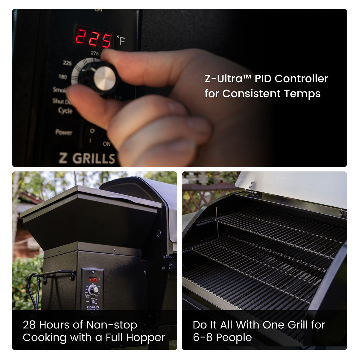 LARGE 10002B2E PELLET GRILL