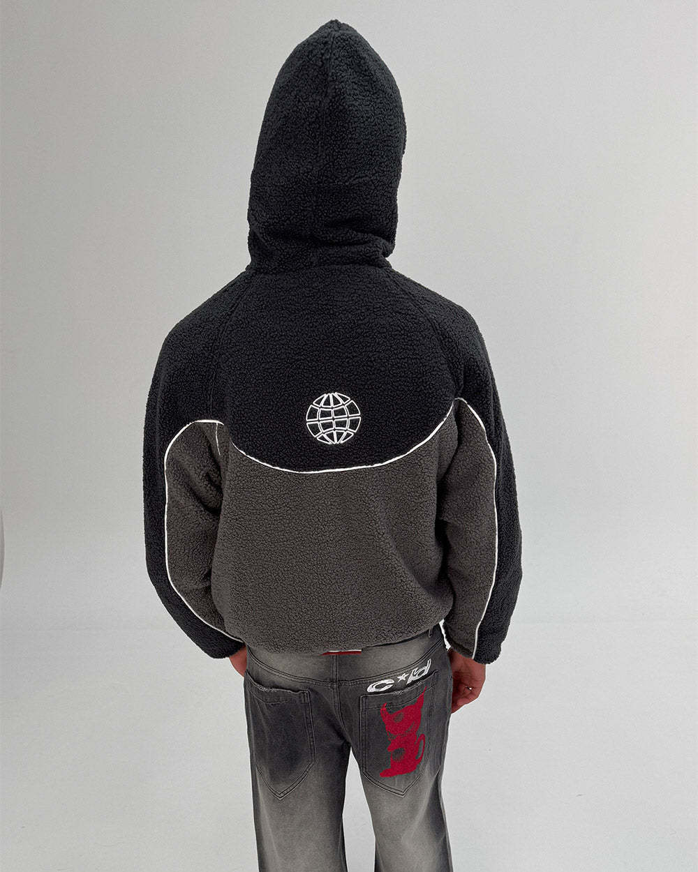NO RISK FLEECE JACKET HEAVY GREY/DUST GREY