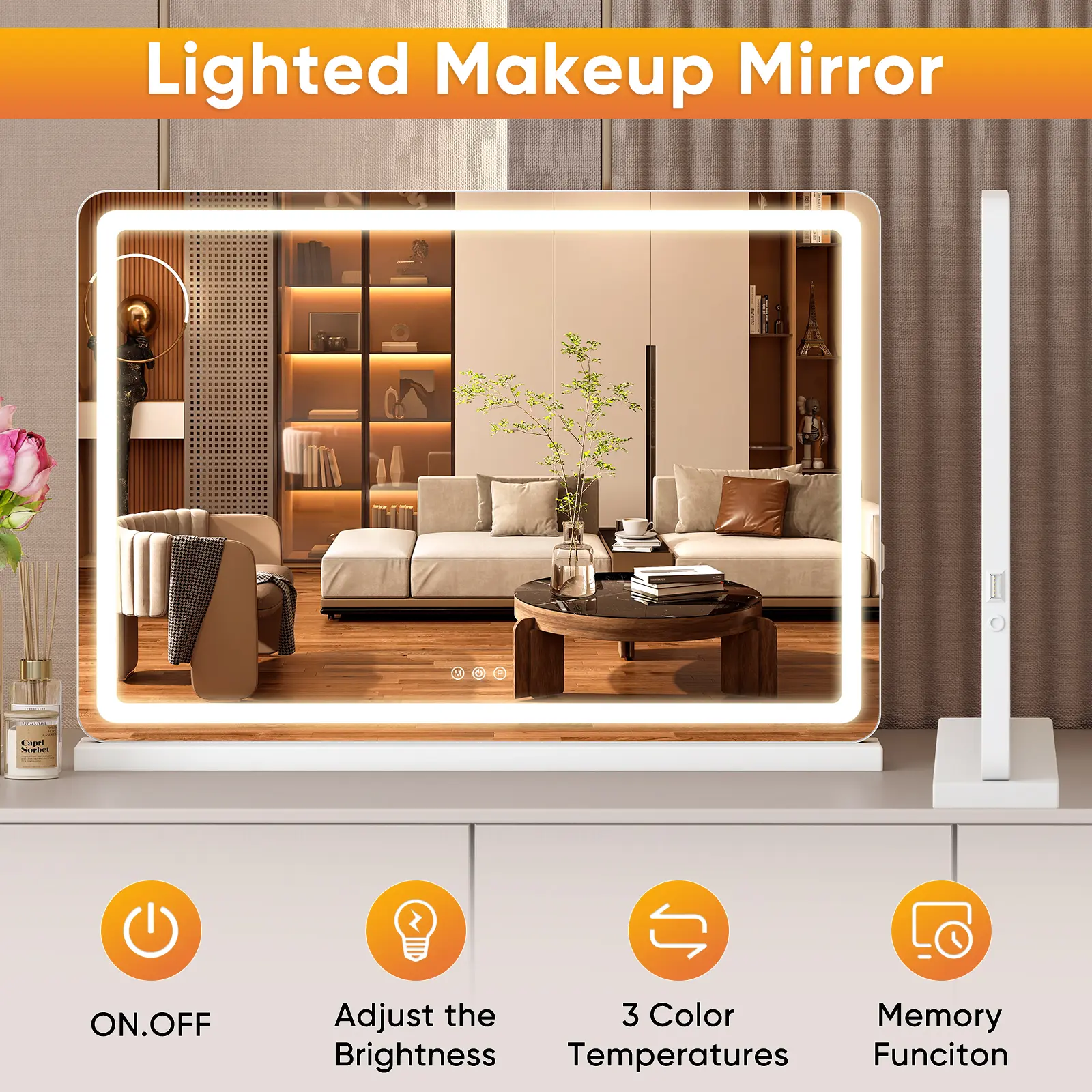 LED Lighted Vanity Mirror