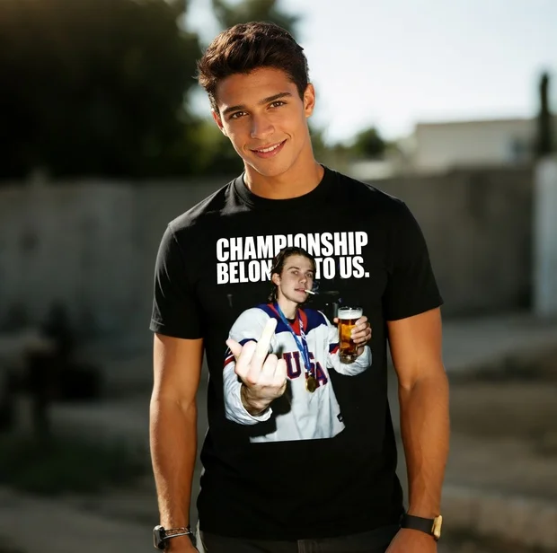 Jack Hughes Champion Tee（CHAMPIONSHIP BELONGS TO US.）